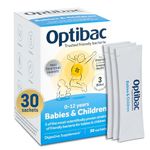 Optibac Probiotics Babies & Children - Probiotic for Immune System Support with Vitamin D Booster & 3 Billion Bacterial Cultures - 30 Sachets