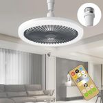 beseloa LED Ceiling Fan with Lights,E27 30W Ceiling Light with Fan and Remote,1/2/4H Timing,3 Color Dimmable LED,3 Speeds Led Ceiling Fans for Bedroom Living Room Dorm[Energy Class A+++]