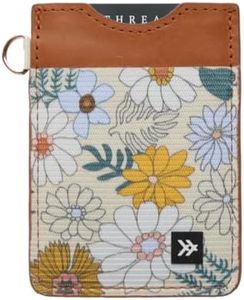 Thread Wallets Ultra Slim Card Holder Wallet - Slim Wallet for Women & Men - Minimalist Wallets for Women - Small Wallet for Women & Men - Modern Credit Card Organizer Mini Wallet (Blossom)