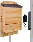 Nature's Way Cedar Three Chamber Bat House with Pole