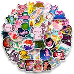 Acekar Axolotl Stickers,50 PCS Cute Axolotl Waterproof Stickers,Vinyl Stickers for Water Bottle,Laptop,Phone,Skateboard Stickers for Teens Girls Kids