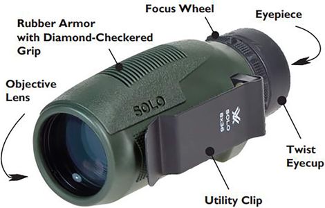 Vortex Solo 10x36 Monocular – Compact Waterproof Optics, Black
