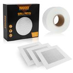 RUGGED Wall Repair Patch, 3pcs Self Adhesive Aluminium Patch + 1pcs Self-Adhesive Fiberglass Mesh Tape, Plasterboard Drywall Repair Tape, For All Kinds of Walls & Ceiling.