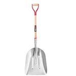 HANTOP Aluminum Shovel Scoop Shovel Big Metal Shovel Heavy Duty Snow Shovel for Driveway, 46 inches