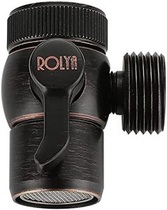 ROLYA Oil Rubbed Bronze Faucet Splitter Sink Diverter Valve for Kitchen or Basin Faucet Replacement Part to Hose Adapter Part M22 X M24 G1/2''