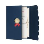 HKSICHENGKEJIUK 5Pcs A4 Certificate Award Diploma Cover Tri-Fold Paper Certificate Holder Cover Protector for Graduation Invitation Recognition Certificates Documents File Contract