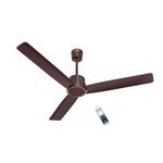 Havells 1200mm Ambrose Slim BLDC Ceiling Fan | Premium Finish, Decorative Fan, Remote Control, High Air Delivery Fan | 5 Star Rated, Upto 60% Energy Saving | 2+1* Year Warranty | (Pack of 1, Brown)