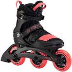 K2 Skate Womens Trio Lt 100 Inline Skates, Black_Coral, 6