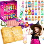 Subtail Potions Kits for Kids, Magic Dust Potions Kit, DIY Creative Gift for Girls Ages 6 7 8 9 10, 22 Magic Potion Wizard Bottles, Experiments for Kids Girls, Potion Crafting Set for Children 6 Years