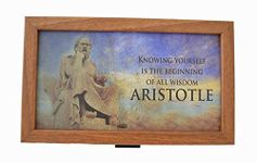 Manopoulos Aristotle Traveler Backgammon Mini Set - Handmade in Greece