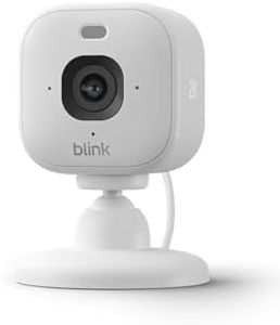 Blink Mini 2K+ (newest gen) Indoor Plug-in Home Security Camera | Pet camera with 2K video resolution | 4x Zoom | Colour night vision | Works with Alexa | 1 camera – White