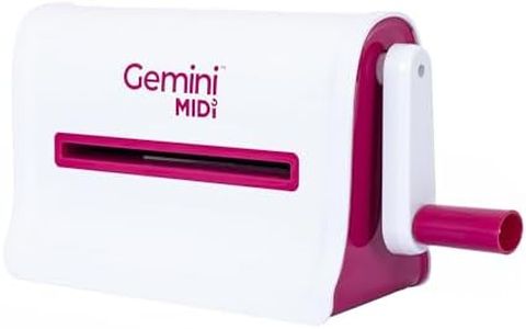Gemini Midi Manual Die Cutting & Embossing Machine for Scrapbooking, Card Making and Crafting - 6" x 9" Opening Plate Size