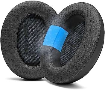 WC Freeze QC35 - Cooling Gel Ear Pads for Bose QC35 & QC35ii (QuietComfort 35) Headphones & More | Breathable Sports Fabric, Cooling Gel, Extra Thick & Cooler for Longer | Black