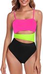 RELLECIGA Women's Pink+Green+Black 