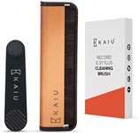 KAIU Vinyl Record & Stylus Cleaning Brush Combo - 2-in-1 Anti Static Carbon Fiber Brush Kit for LPs & Turntable Needles - Remove Dust & Debris - No Scratch Cleaner & Album Player Maintenance Pack