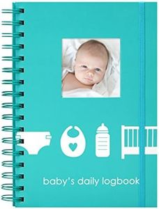 Pearhead Baby's Daily Log Book, 50 Easy to Fill Pages to Track and Monitor Your Newborn Baby's Schedule, Daily Tracker For New Parents