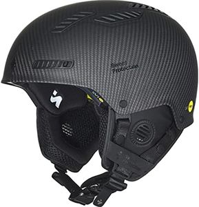 Sweet Protection Grimnir 2Vi MIPS Ski and Snowboard Helmet - Lightweight, Advanced Protective Gear for Freeriding with Adjustable Ventilation, Natural Carbon, Medium/Large