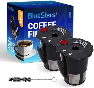Universal Fit 2 PACKS 119367 Reusable Coffee Filter Replacement Part by BlueStars - Exact Fit For Keurig K-cup 2.0 Series Brewers - Model K200 K250 K300 K350 K400 K450 K460 K475 K460 K500 K550
