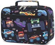 CAMTOP Monster Truck Kids Lunch Box Boys Girls Insulated Lunch Cooler Bag Reusable Lunch Tote Kit for School Travel