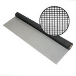 Fiberglass Insect Screen Roll 72-in x 100-ft, Charcoal – Fiberglass Insect Screening Mesh for Window, Door, Porch, or Patio Screening and Replacement