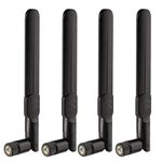 Bingfu 4G LTE 8dBi SMA Male Antenna (4-Pack) Compatible with 4G LTE Wireless CPE Router Hotspot Cellular Gateway Trail Camera Game Camera Outdoor Security Camera