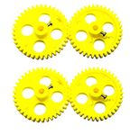 INVENTO 4pcs Plastic Spur gear 38 Teeth 60mm dia, 12mm Width, 6mm hole for DIY Projects