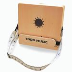 TODO Travel Cajon Box Drum Flat Hand Drum Portable Birch Wood Percussion Instrument with Adjustable Strings Carrying Bag First Handcrafted, Hand Drum Percussion