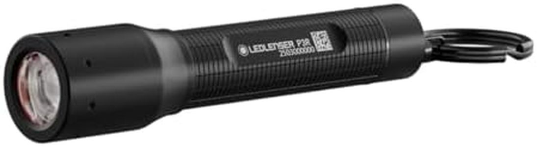 Ledlenser P3R LED Rechargeable Small Torch, 200lm, USB-C, 130m Adjustable Focus, Water Resistant, 8 Hour Battery, Lightweight 41g Battery Powered Mini Flashlight for Dog Walking, Hiking, Kids Camping