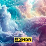 Abstract Colorful Relax Screensaver App for TV with Relaxing Music, Multiple Videos, Sounds, and Customizable High-Definition Visuals for Stress Relief and Mindfulness