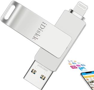 512GB App*le Certified iDiskk Thumb Drive Flash Drive iPhone Photo Storage Stick iPhone USB Storage Photo Stick for Computer Phone Lightning iPad, Mac/PC Videos & Photo Vault (1 Click to Backup)