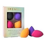 Iremos beauty blenders, premium quality makeup sponges for an airbrushed finish, foundation sponge for liquids and creams, 4 pack beauty blender set, latex free