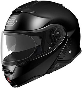 Shoei Motorrad-Klapphelm Neotec 2 Plain Schwarz (Medium, Schwarz)