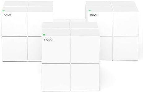 Tenda Nova MW6 Whole Home 1200 Mbps Dual_Band Mesh Wi-Fi System, 6000sq Wi-Fi Coverage, Two Gigabit Ports, APP Control, Easy Set Up, Router and Wi-Fi Booster Replacement (White, Pack of 3)