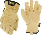 Mechanix Wear: Cow Leather Driver Glove with Durahide Water Resistant Technology, Quick Fitting Safety Work Gloves (Tan, X-Large)