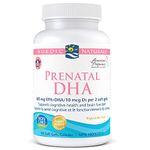 Nordic Naturals Prenatal DHA - Supports Brain Development in Babies During Pregnancy and Lactation, Unflavoured, 90 Count