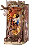 Rolife Book Nook Kits for Adults, DIY Miniature House Fall into Wonder, Booknook Diorama Model Kits for Desk Bookshelf Decoration, 3D Wooden Puzzle With Lights, Christmas Birthday Gifts