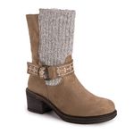 MUK LUKS Women's Arya Alice Boots, Stone, 6 UK