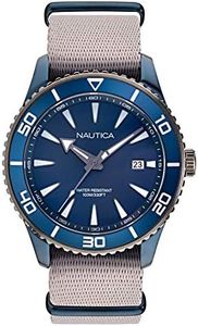 Nautica Pacific Beach Reloj de Hombre Cuarzo 44mm Correa de Nylon NAPPBF908