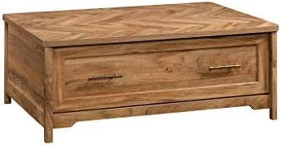 Sauder Coral Cape Coffee Table, L: 42.44" x W: 29.25" x H: 16.50", Sindoori Mango Finish
