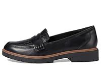 Clarks Women's Westlynn Ayla Penny Loafer, Black Leather, 5.5 UK