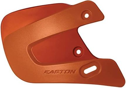 Easton Baseball Batting Helmet Extended Jaw Guard Right Handed Batting Helmet, Texas Orange, Senior