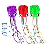 3 Pack Octopus Kites, Large Easy to