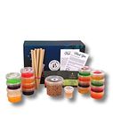 BOBA BAR Premium DIY Fruit Bubble Tea Kit (Serves 8 x 500 Ml Drinks) - Fruit Tea Flavours, Popping Boba & Jelly Toppings | Vegan & Gluten-Free | Tapioca Pearls & Tea Bags
