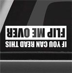 Flip Me Over Funny Bumper Sticker Vinyl Decal Truck SUV Off Road 4x4 Decal