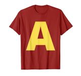 Christmas Chipmunks Costume Letter A Christmas T-Shirt