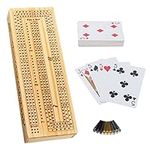 WE Games 3 Player Wooden Cribbage S