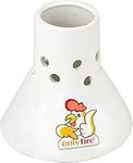 onlyfire Ceramic Chicken Roaster Stand,Beer Can Chicken Roaster Vertical Poultry Chicken Cooking BBQ Accessories