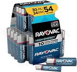 Rayovac Aa & AAA Alkaline Batteries 54 Pack