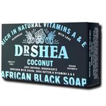 Coconut African Black Soap 100g - Vegan Organic & Natural - Antibacterial - Body - Face & Hand Wash - Authentic Raw from Ghana.