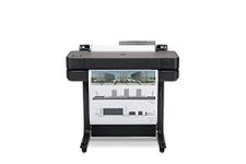 HP DesignJet T630 Large Format 24-inch Plotter Printer, with Auto Sheet Feeder, Media Bin & Stand (5HB09A) , Black